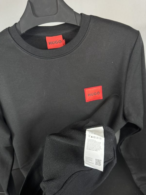 Hugo Nakış Logo Sweatshirt | Siyah - Image 3