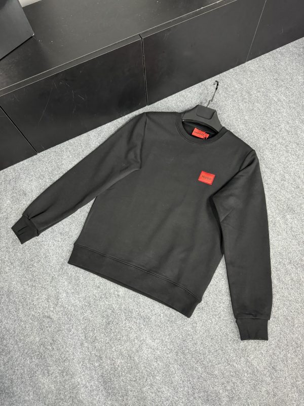 Hugo Nakış Logo Sweatshirt | Siyah - Image 5