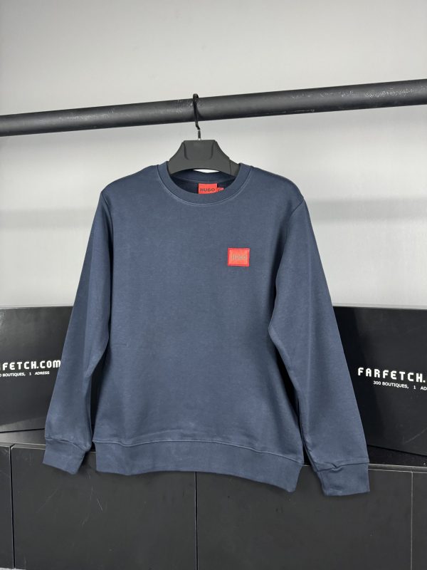 Hugo Nakış Logo Sweatshirt | Lacivert - Image 2