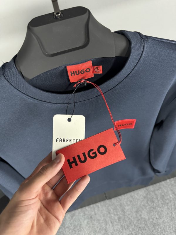 Hugo Nakış Logo Sweatshirt | Lacivert - Image 3