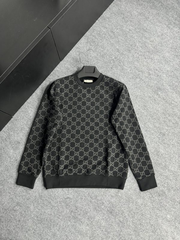 Gucci Monogram Logo Sweatshirt | Siyah - Image 3