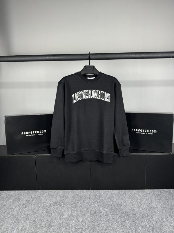 Les Benjamins Nakış Logo Sweatshirt | Siyah