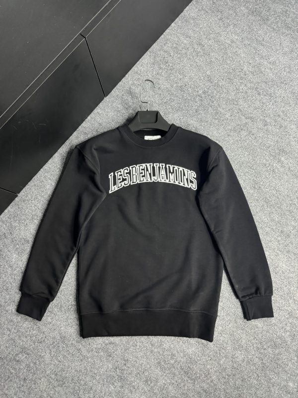 Les Benjamins Nakış Logo Sweatshirt | Siyah - Image 2