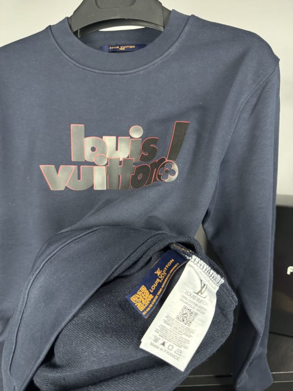 Louis Vuitton Logo Sweatshirt | Lacivert - Image 4