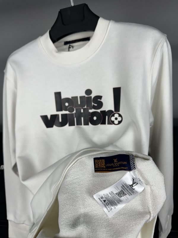 Louis Vuitton Logo Sweatshirt | Beyaz - Image 5