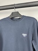 Prada Metal Logo Sweatshirt | Lacivert