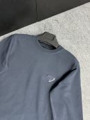 Prada Metal Logo Sweatshirt | Lacivert