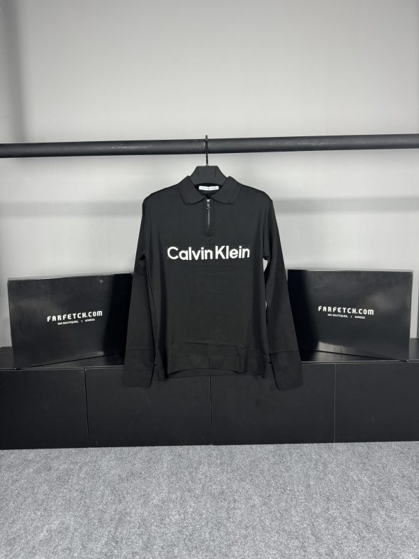 Calvin Klein Nakış Logo Triko | Siyah