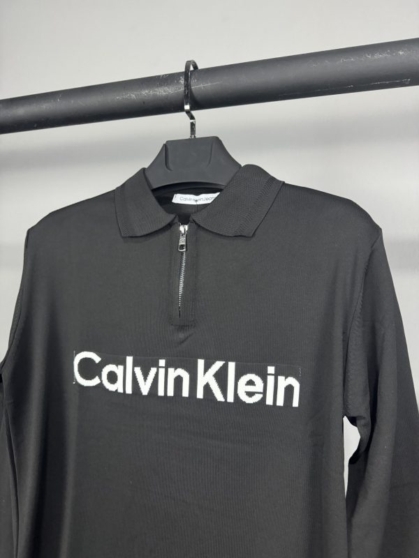 Calvin Klein Nakış Logo Triko | Siyah - Image 2