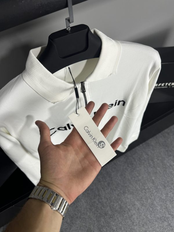 Calvin Klein Nakış Logo Triko | Beyaz - Image 3