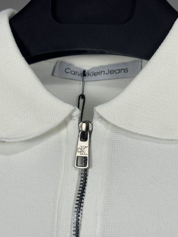 Calvin Klein Nakış Logo Triko | Beyaz - Image 4