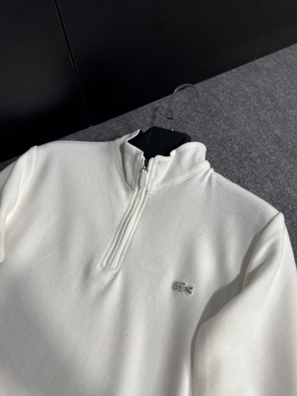 Lacoste Yarım Fermuar | Beyaz - Image 2