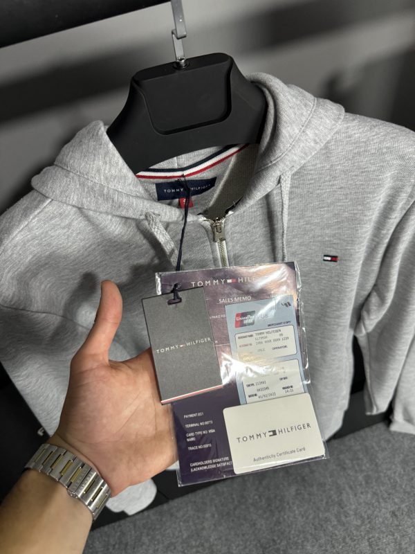 Tommy Hilfiger Nakış Logo Eşofman Takımı | Gri - Image 5