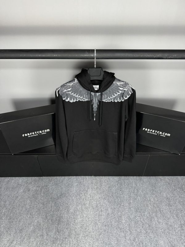 Marcelo Burlon Hoodie | Siyah - Image 2