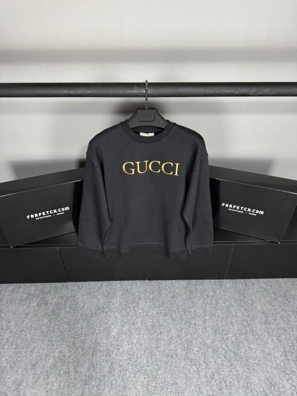 Gucci Nakış Logo Sweatshirt | Siyah - Image 2