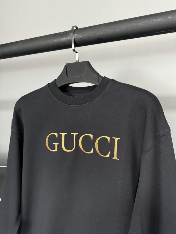 Gucci Nakış Logo Sweatshirt | Siyah - Image 3