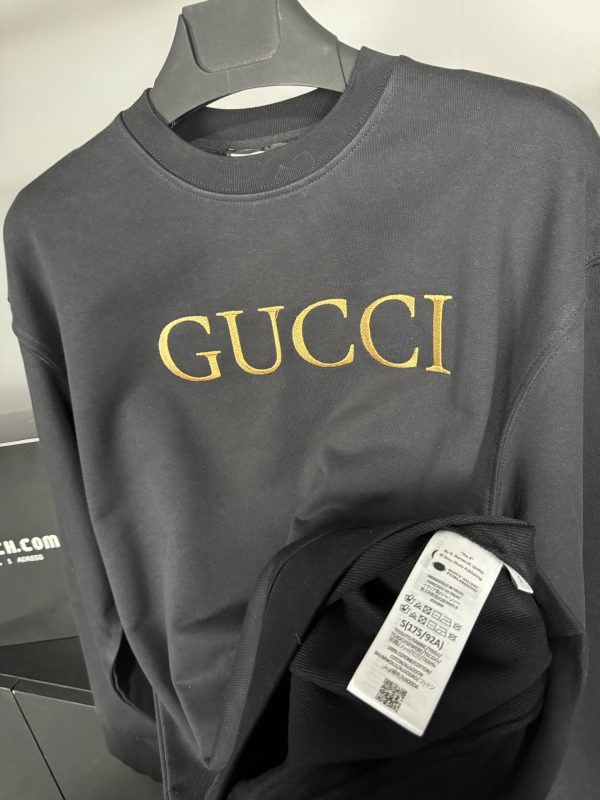 Gucci Nakış Logo Sweatshirt | Siyah - Image 5