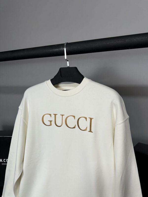 Gucci Nakış Logo Sweatshirt | Beyaz - Image 2