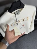 Gucci Nakış Logo Sweatshirt | Beyaz