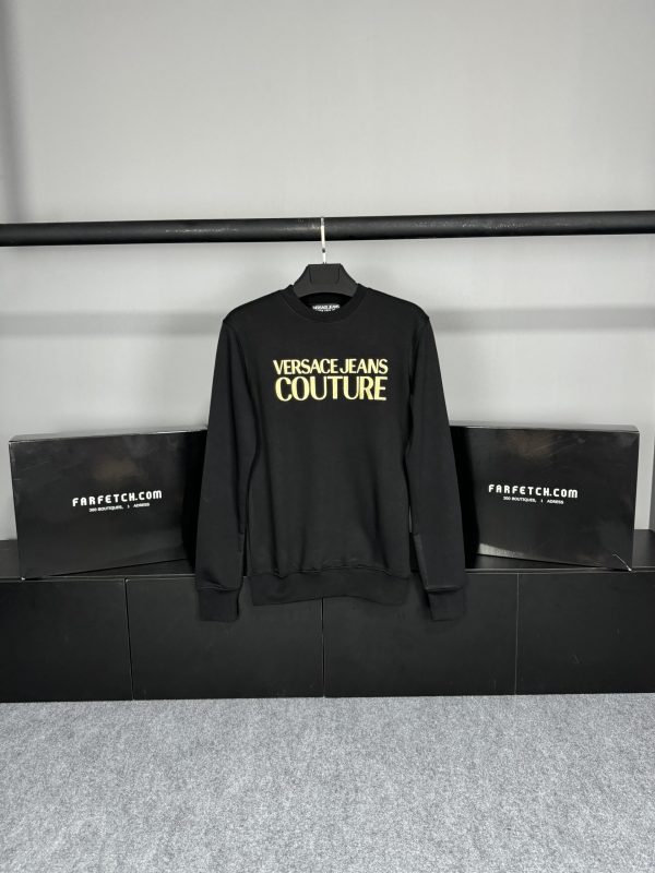 Versace Gold Logo Sweatshirt | Siyah - Image 2