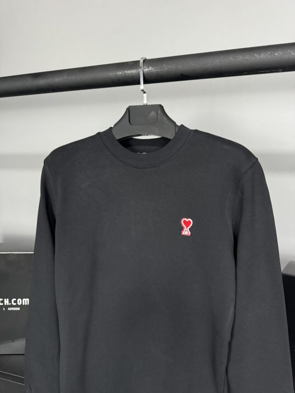 Ami Süzene Logo Sweatshirt | Siyah - Image 2