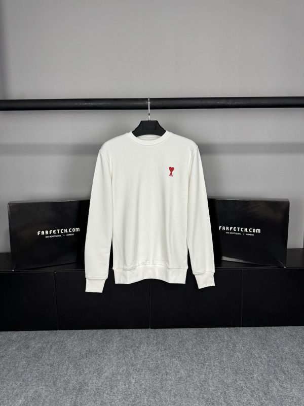 Ami Nakış Logo Sweatshirt | Beyaz