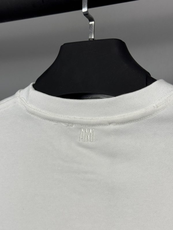 Ami Nakış Logo Sweatshirt | Beyaz - Image 6