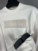 Calvin Klein Nakış Sweatshirt | Beyaz