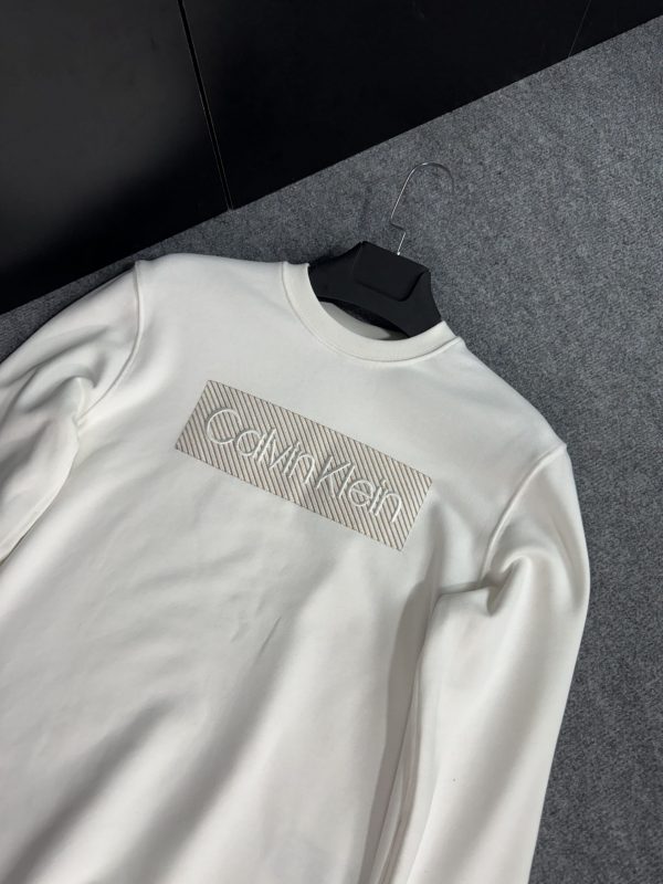 Calvin Klein Nakış Sweatshirt | Beyaz - Image 5