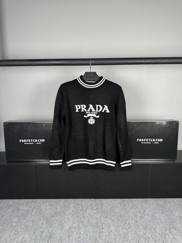 Prada Örme Kazak | Siyah