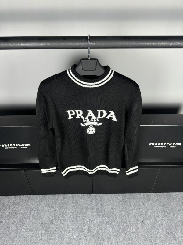 Prada Örme Kazak | Siyah - Image 2