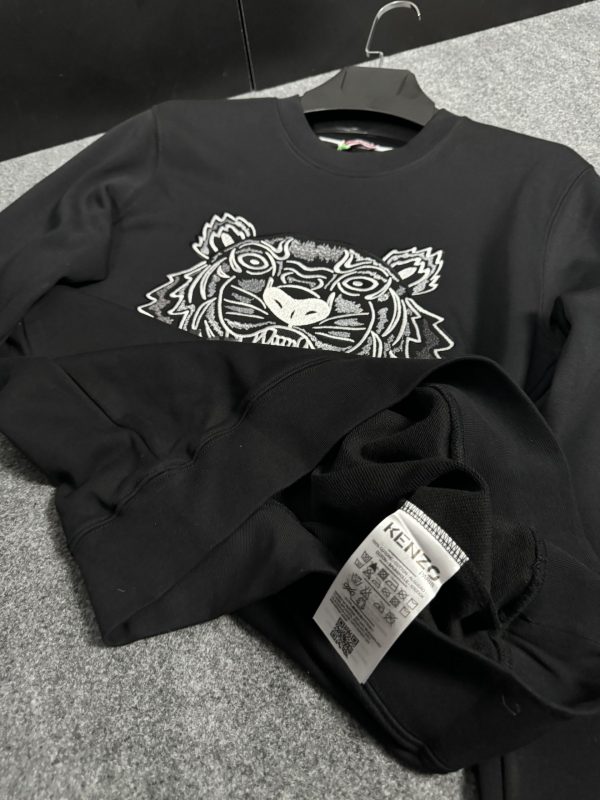 Kenzo Nakış Logo Sweatshirt | Siyah - Image 5