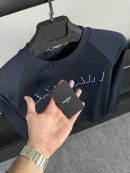 Balmain Kadife Logo Sweatshirt | Lacivert