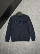 Balmain Kadife Logo Sweatshirt | Lacivert