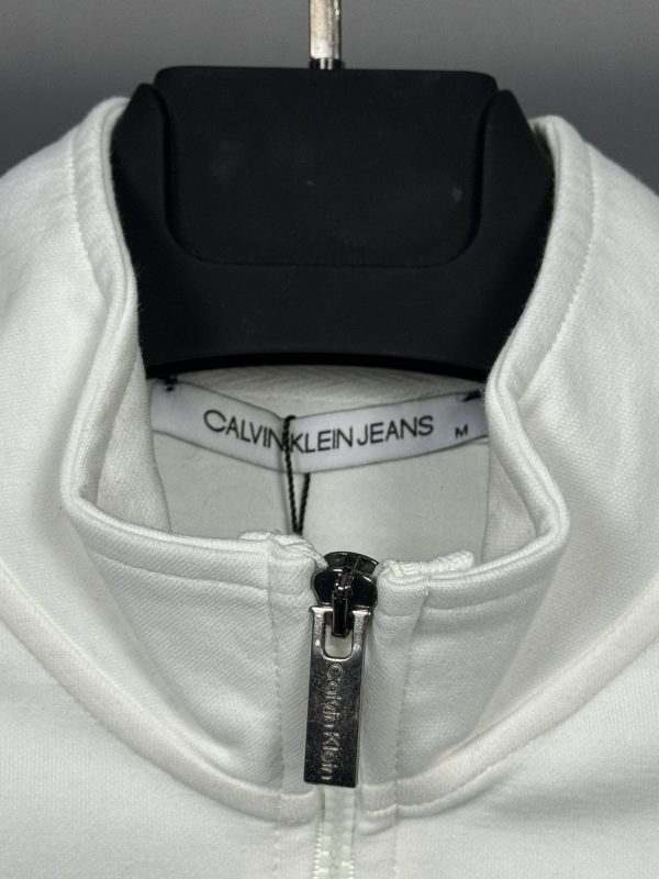 Calvin Klein Yarım Fermuar | Beyaz - Image 4