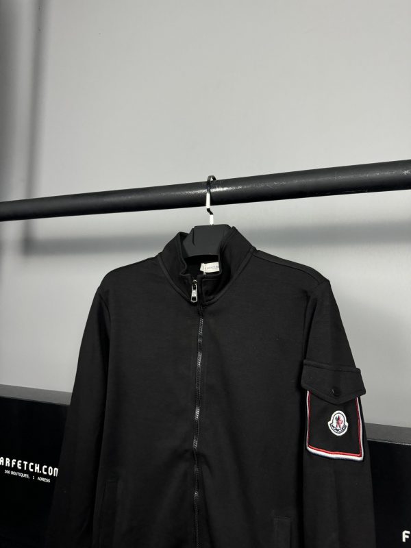 Moncler Kol Detaylı Hırka | Siyah - Image 2