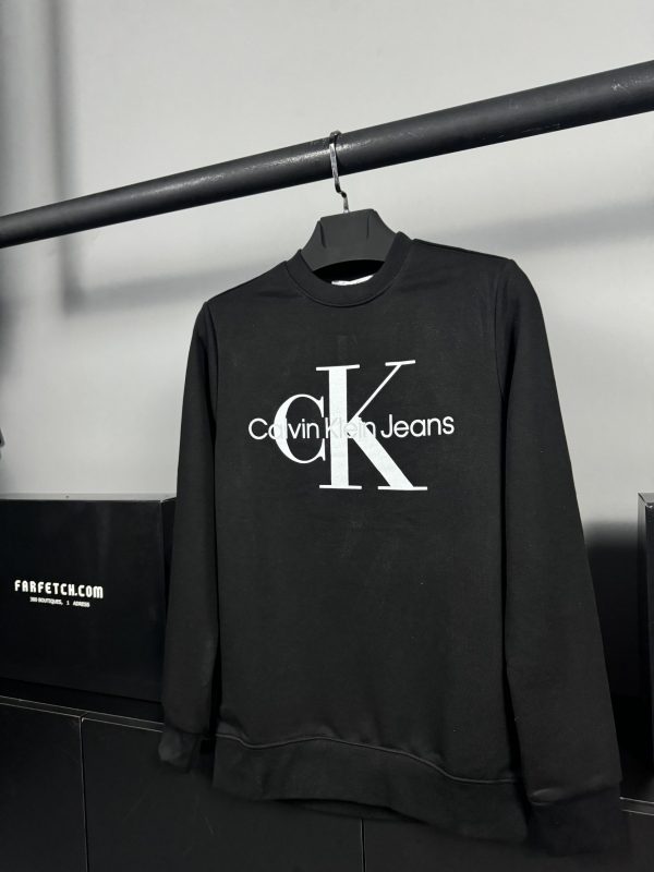 Calvin Klein Logo Sweatshirt | Siyah - Image 3