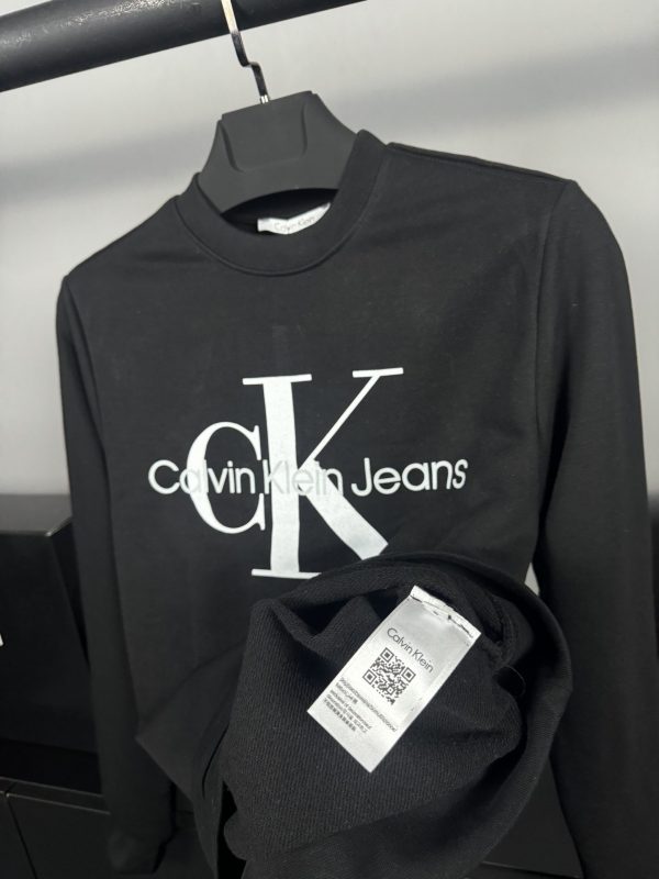 Calvin Klein Logo Sweatshirt | Siyah - Image 5