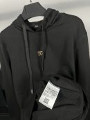 Dolce Gabbana Metal Logo Hoodie | Siyah