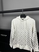 Louis Vuitton Monogram Logo Hoodie | Beyaz