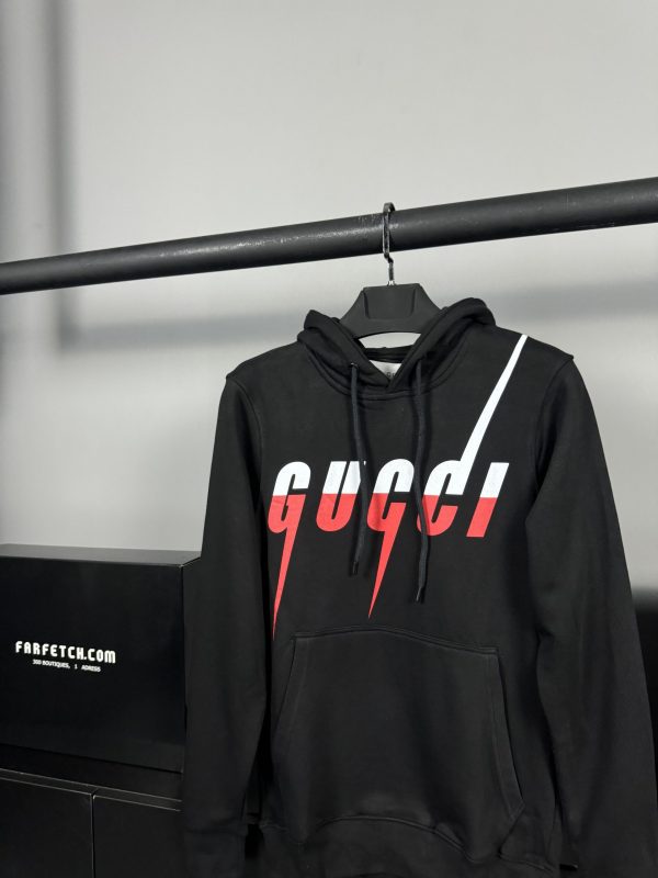 Gucci Logo Hoodie | Siyah - Image 2