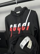 Gucci Logo Hoodie | Siyah