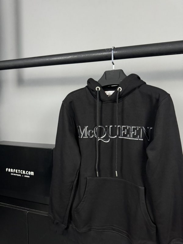 Alexander McQueen Logo Hoodie | Siyah - Image 2