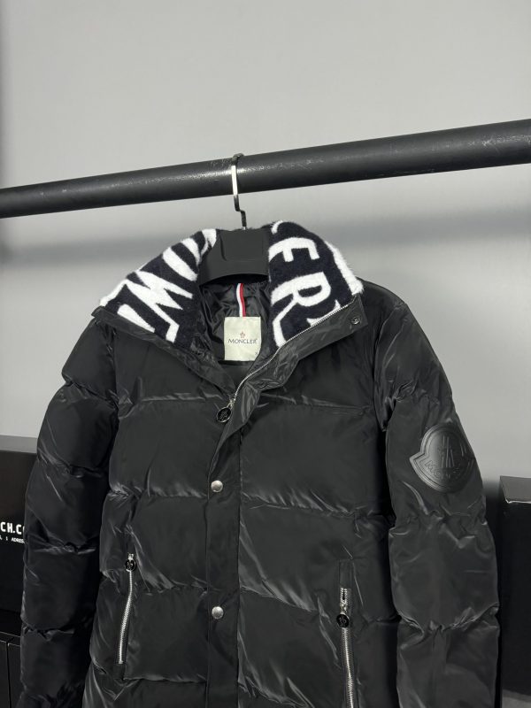 Moncler Kürklü Puffer Mont | Siyah - Image 3