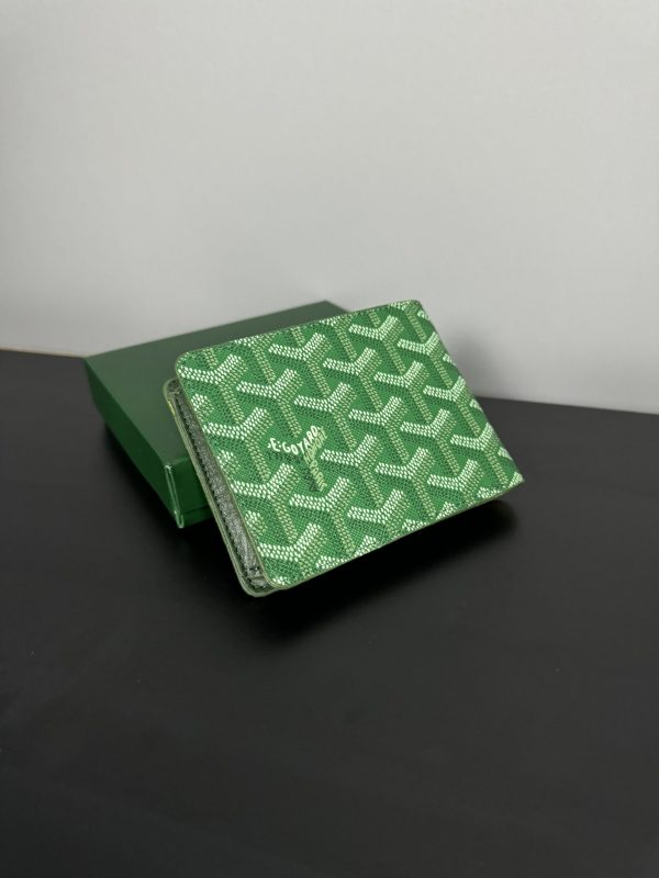 Goyard Deri Cüzdan | Yeşil - Image 6