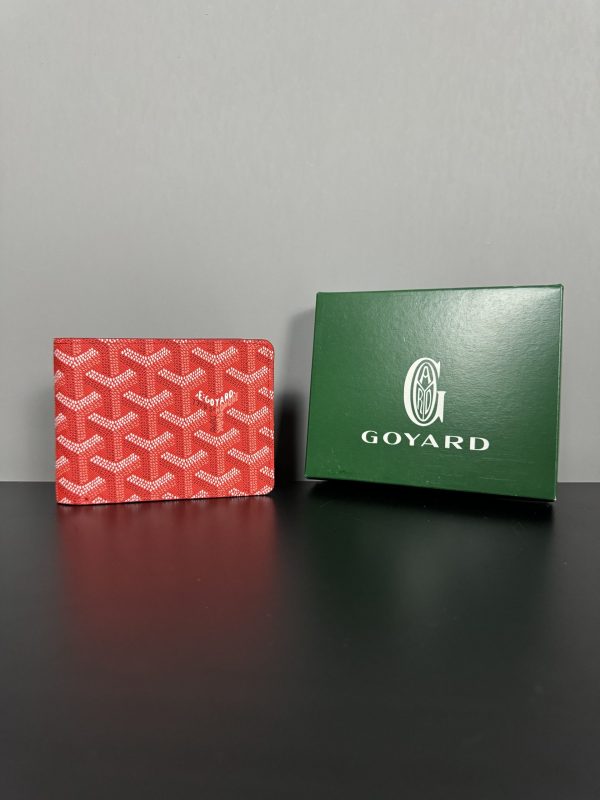 Goyard Deri Cüzdan | Kırmızı - Image 7