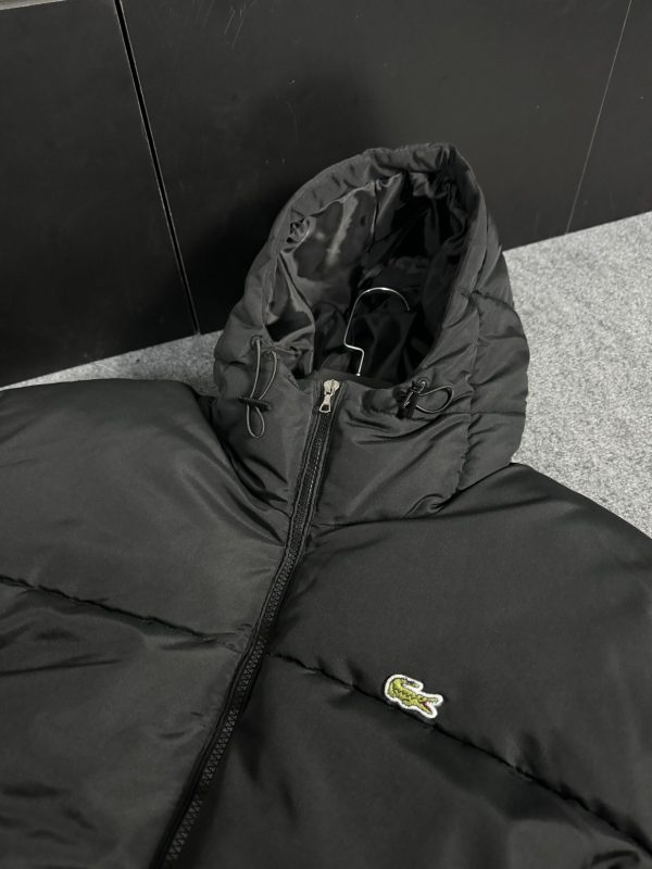 Lacoste Nakış Logo Puffer Mont | Siyah - Image 2