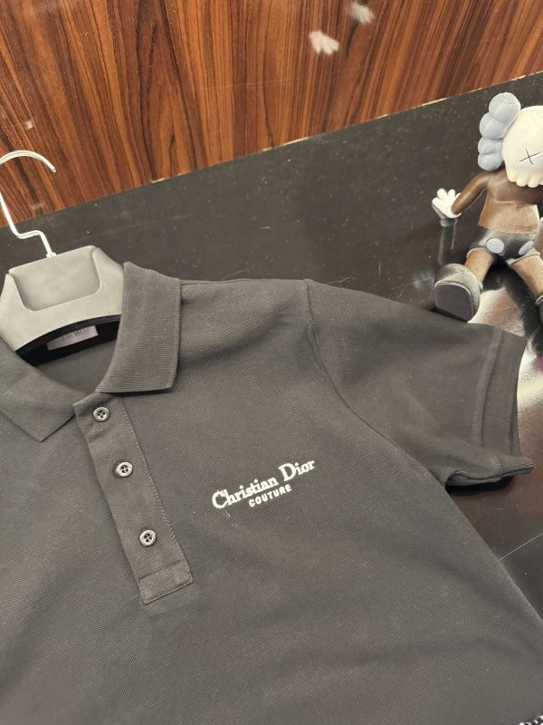 Dior Nakış Logo Polo Yaka | Siyah - Görsel 2
