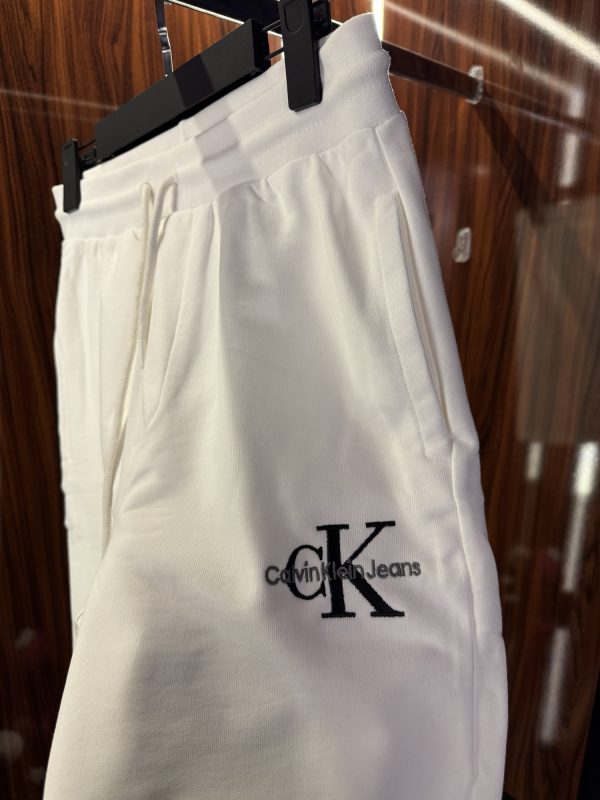 Calvin Klein Nakış Logo Şort | Beyaz - Görsel 2