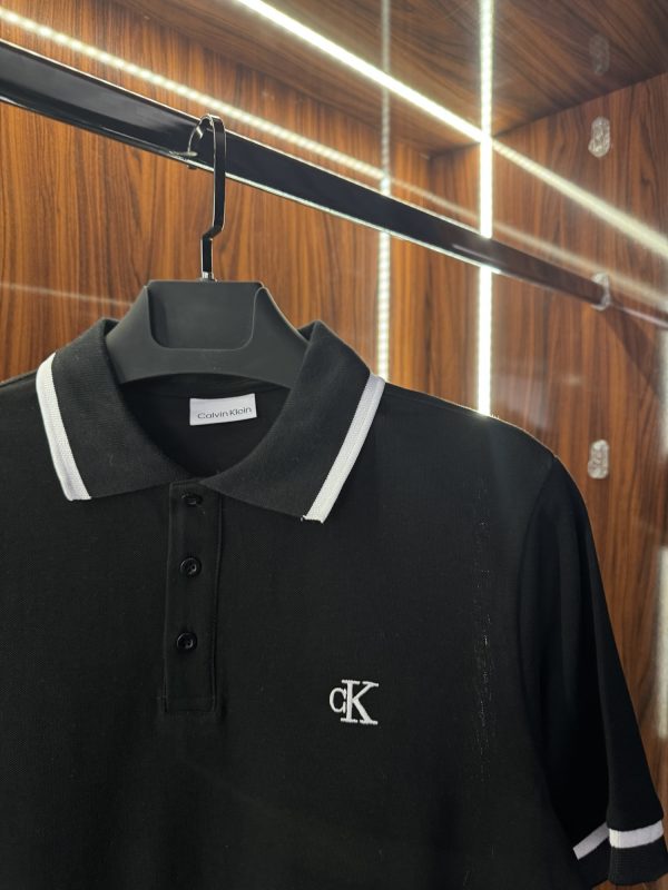 Calvin Klein Nakış Logo Polo Yaka | Siyah - Görsel 2